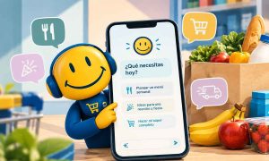 Imagen creada con IA sobre Sparky el nuevo agente de IA de Walmart.